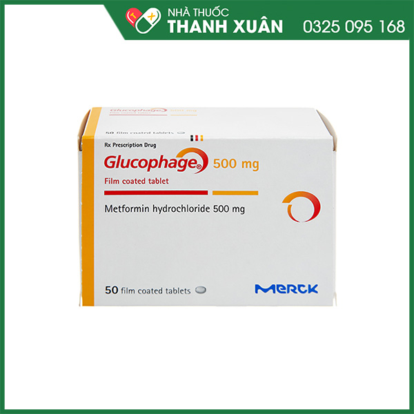 Thuốc Glucophage 500mg trị tiểu đường tuýp II